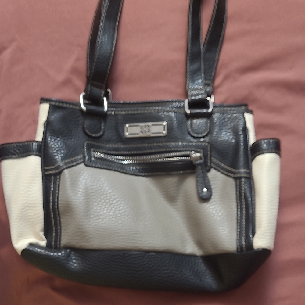 Time and Tru Black and Grey Purse